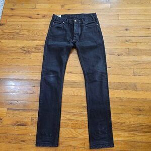 Han Kjobenhavn Mens Selvage Denim Jeans Black 30x31